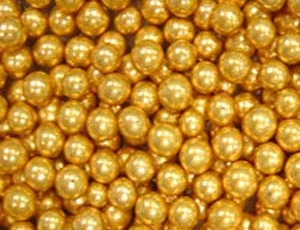 шарики золотые 7