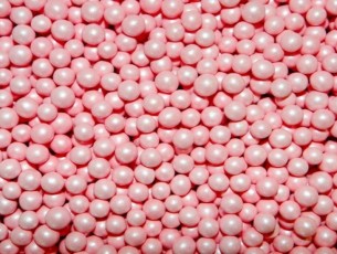 шарики жемчужные розовые
