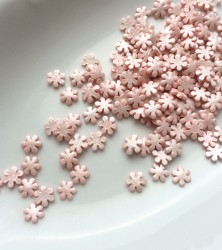 снежинки розовые перламутровые